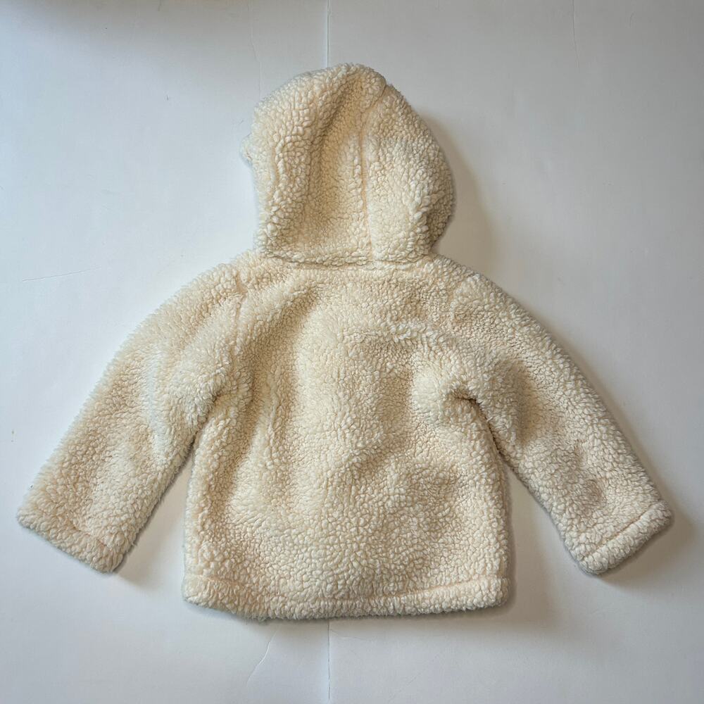Baby Boden Girls Farm Sherpa Hooded Jacket 6-12M - Picture 5 of 5